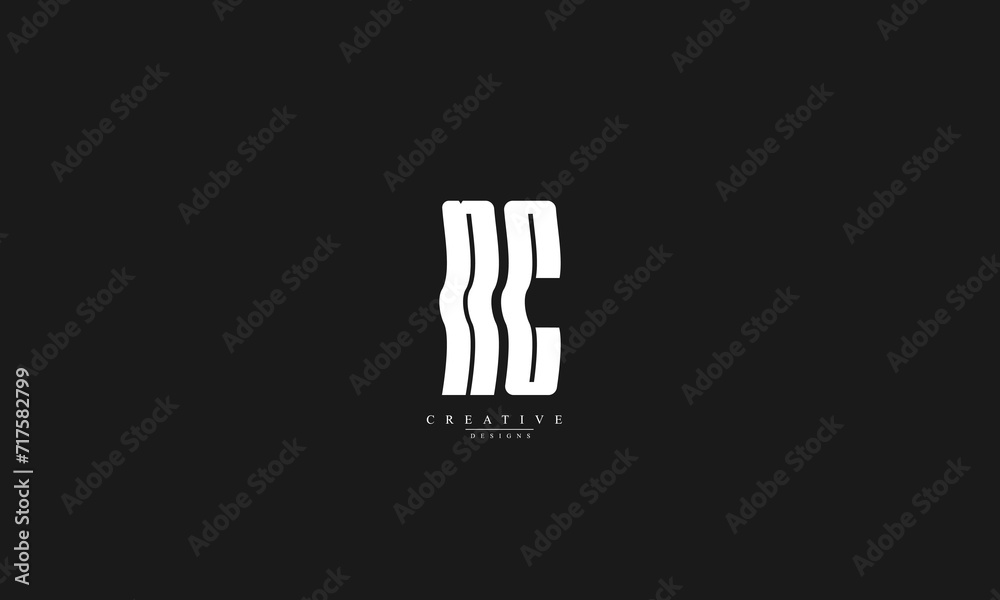 Alphabet letters Initials Monogram logo NC CN N C Alphabet letters Initials Monogram logo NC CN N C
