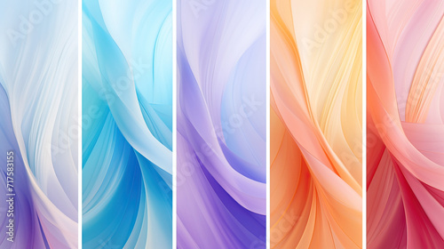 Ethereal Abstract Gradient Banner Patterns Background Ai Generative