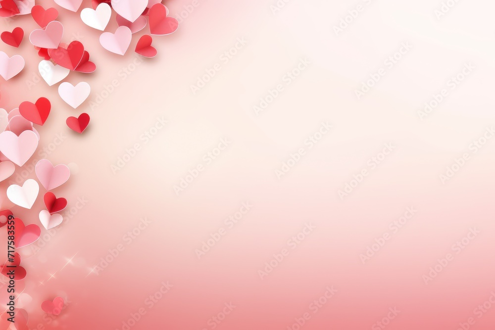Heartfelt Elegance Pink and Red Hearts Soaring in Valentine's Day Design Heartfelt Elegance Pink and Red Hearts Soaring in Valentine's Day Design