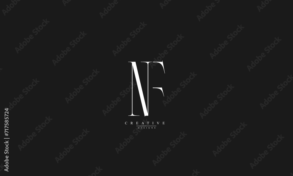 Alphabet letters Initials Monogram logo NF FN N F Alphabet letters Initials Monogram logo NF FN N F