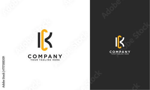 KC or CK initial logo concept monogram,logo template designed to make your logo process easy and approachable. All colors and text can be modified. photo