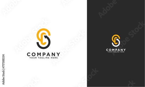 SC or CS initial logo concept monogram,logo template designed to make your logo process easy and approachable. All colors and text can be modified. photo