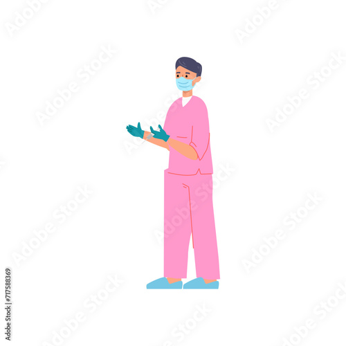 doctor and patient person poses general practitioner
