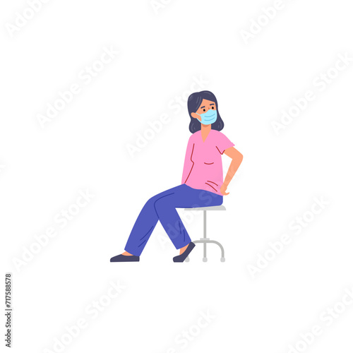 doctor and patient person poses general practitioner