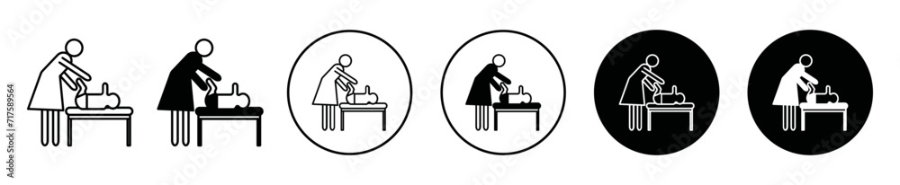 changing table vector icon mark set symbol for web application changing table vector icon mark set symbol for web application