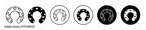 nursing pillow vector icon mark set symbol for web application