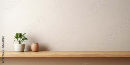 Versatile Wooden Tabletop Mockup  Showcase Merchandise with this Isolated Shelf Table Template