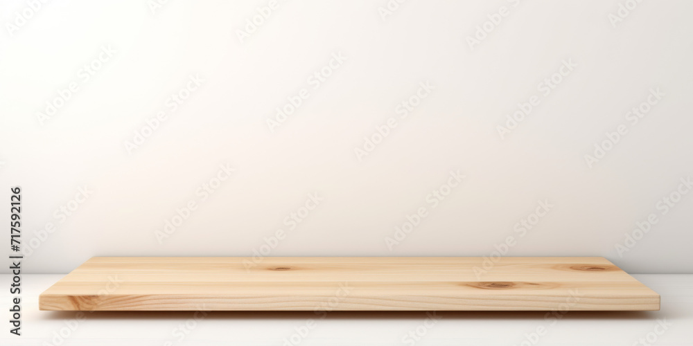Versatile Wooden Tabletop Mockup: Showcase Merchandise with this Isolated Shelf Table Template Versatile Wooden Tabletop Mockup: Showcase Merchandise with this Isolated Shelf Table Template