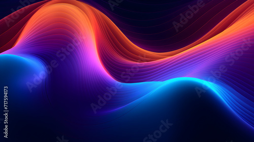 A colorful abstract background with a black background,, Abstract futuristic neon light moving high speed wavy lines on dark background. Abstract colored light streaks acceleration. Data transfer conc