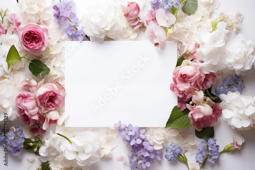 Spring flowers background. Happy Easter. Mother's Day. International Women's Day card © Aleksandr