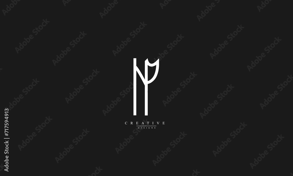 Alphabet letters Initials Monogram logo NP PN N P Alphabet letters Initials Monogram logo NP PN N P