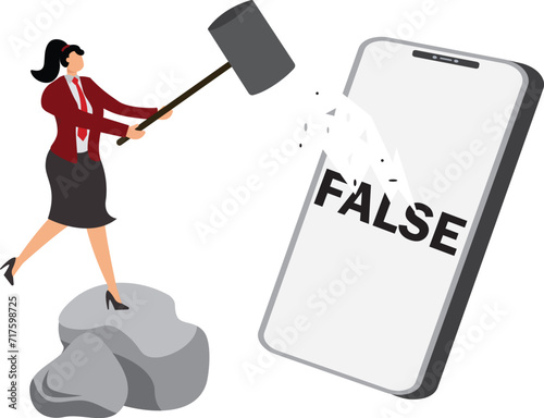 FALSE, Hammer,Anger,Artificial,Holding,Concepts,Knocking, Businesswoman