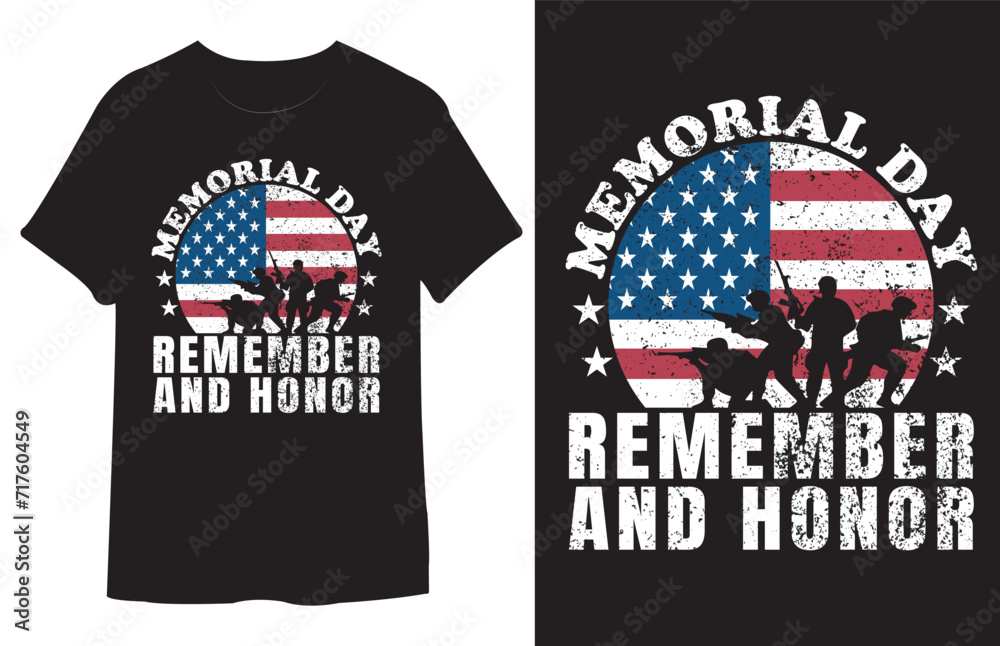 Memorial Day - Remember Honor, memorial day t shirt design, t shirt design