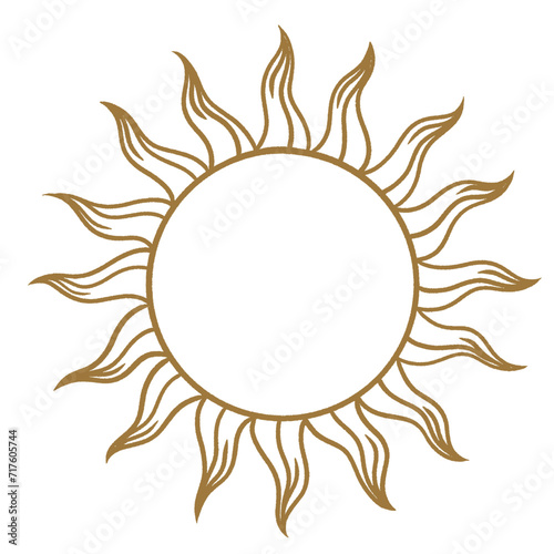 Golden sun line art