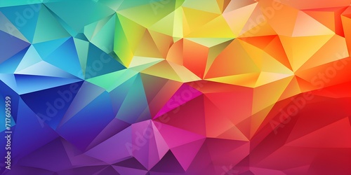 Vibrant Colorful Abstract Polygonal Background Artwork