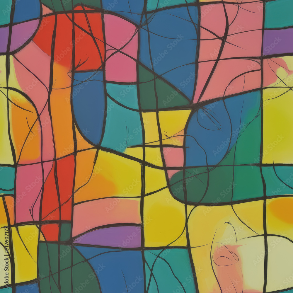Abstract seamless pattern. AI generated. Abstract seamless pattern. AI generated.