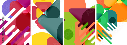 Geometric elements abstract backgrounds for wallpaper, business card, cover, poster, banner, brochure, header, website