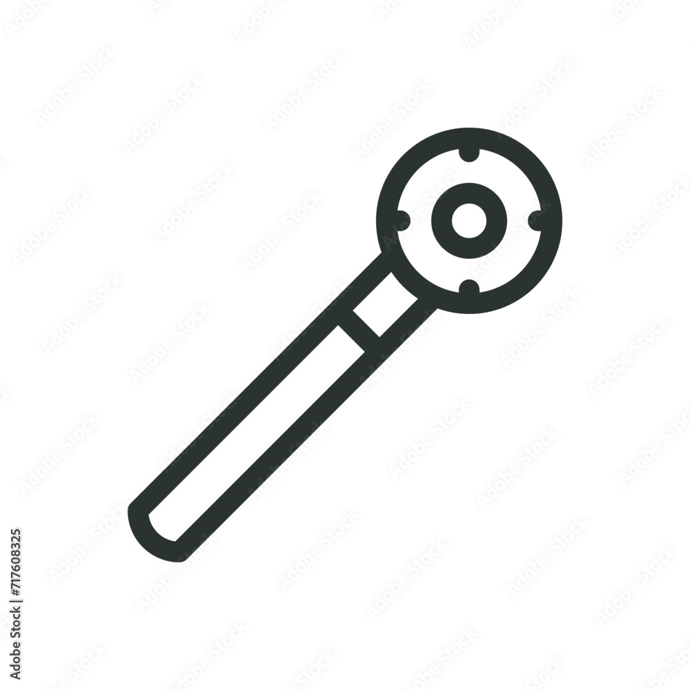 Medieval mace isolated icon, medieval spiked mace club vector symbol with editable stroke Medieval mace isolated icon, medieval spiked mace club vector symbol with editable stroke