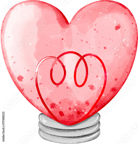 heart light bulb