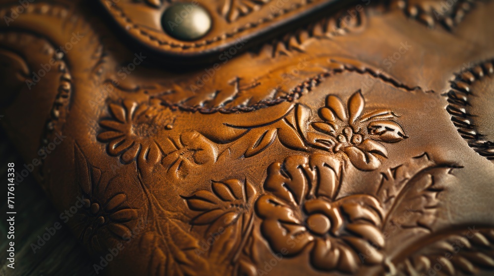 A detailed close up of a brown leather purse. Perfect for fashion blogs and articles A detailed close up of a brown leather purse. Perfect for fashion blogs and articles