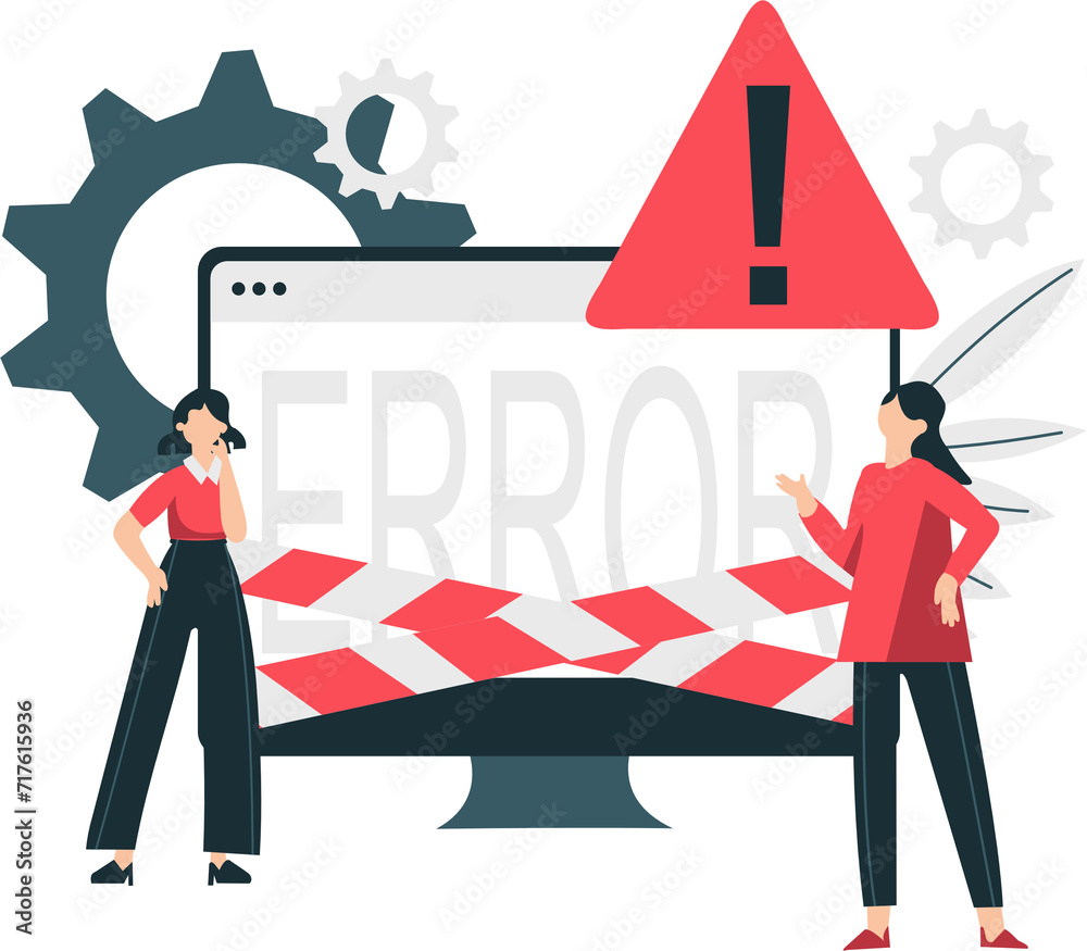 Fototapeta premium Page Not Found Illustration