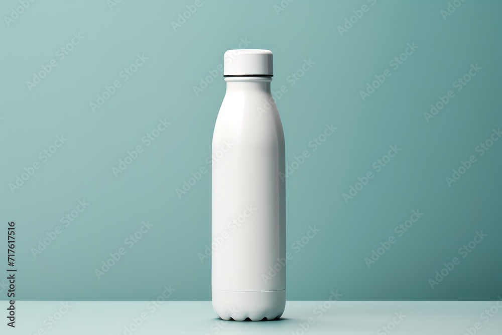bottle of milk isolated on white