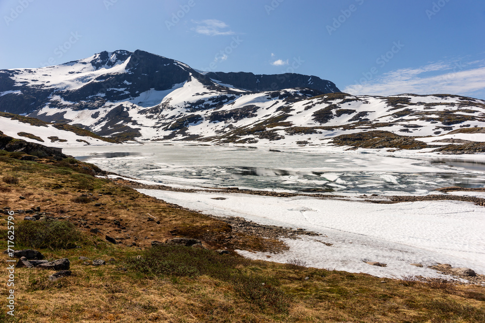 Beautiful Norwegian landscape. Mountains in the Jotunheimen National Park