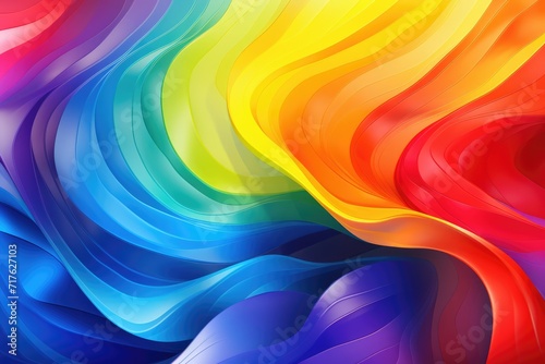 LGBT abstract colorful rainbow banner. Free space for text and design