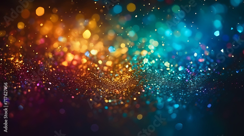 Abstract glitter lights background. Blurred bokeh effect © Derby
