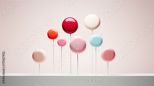 Minimalist Love Candy Sweet Elegance Background Ai Generative