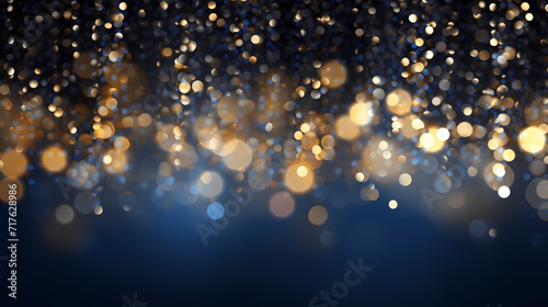 Abstract glitter lights background. Blurred bokeh effect