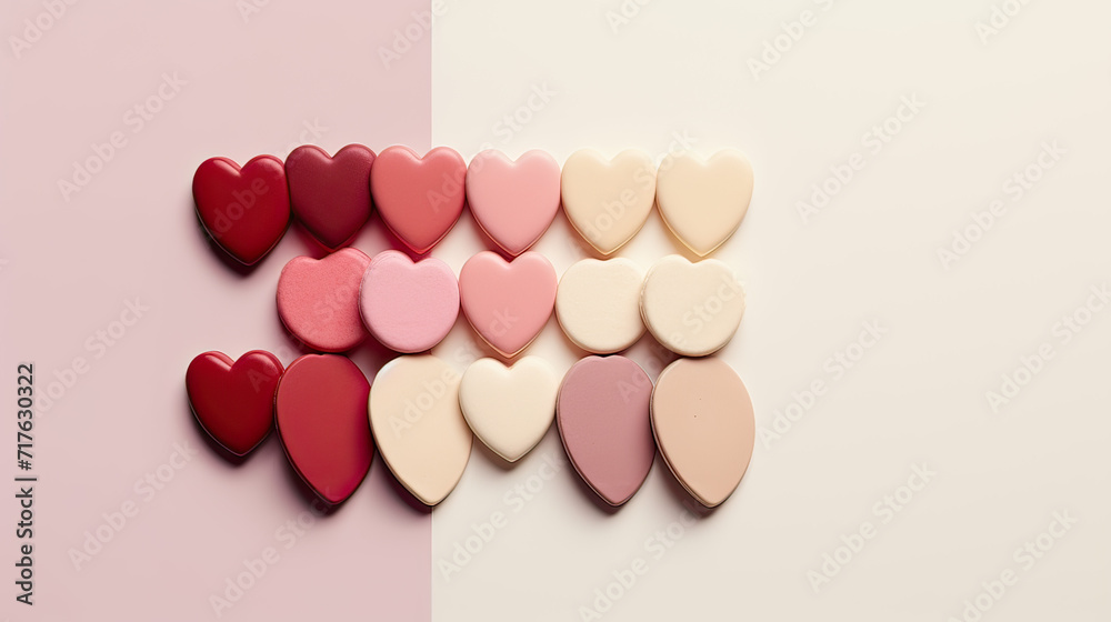 Minimalist Love Palette Sweet Simplicity Background Ai Generative Minimalist Love Palette Sweet Simplicity Background Ai Generative