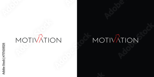 Unique and modern motivation logo design © Rusly