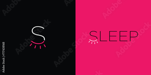 Unique and modern Sleep logo design