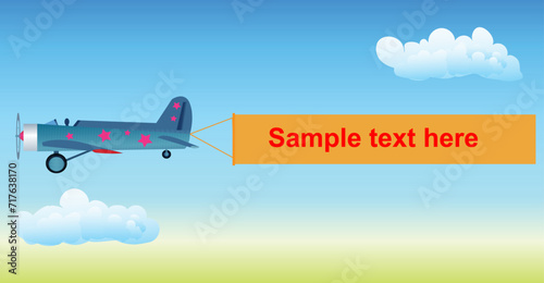 plane with banner