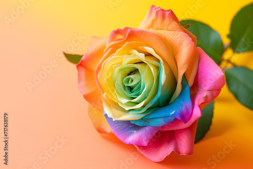 beautiful bright multi-colored rose of different colors. Colorful rose. pastel flower  rose. Bunch of colorful rose. Beautiful rose in variety of colors. Seasonal flower card flat.