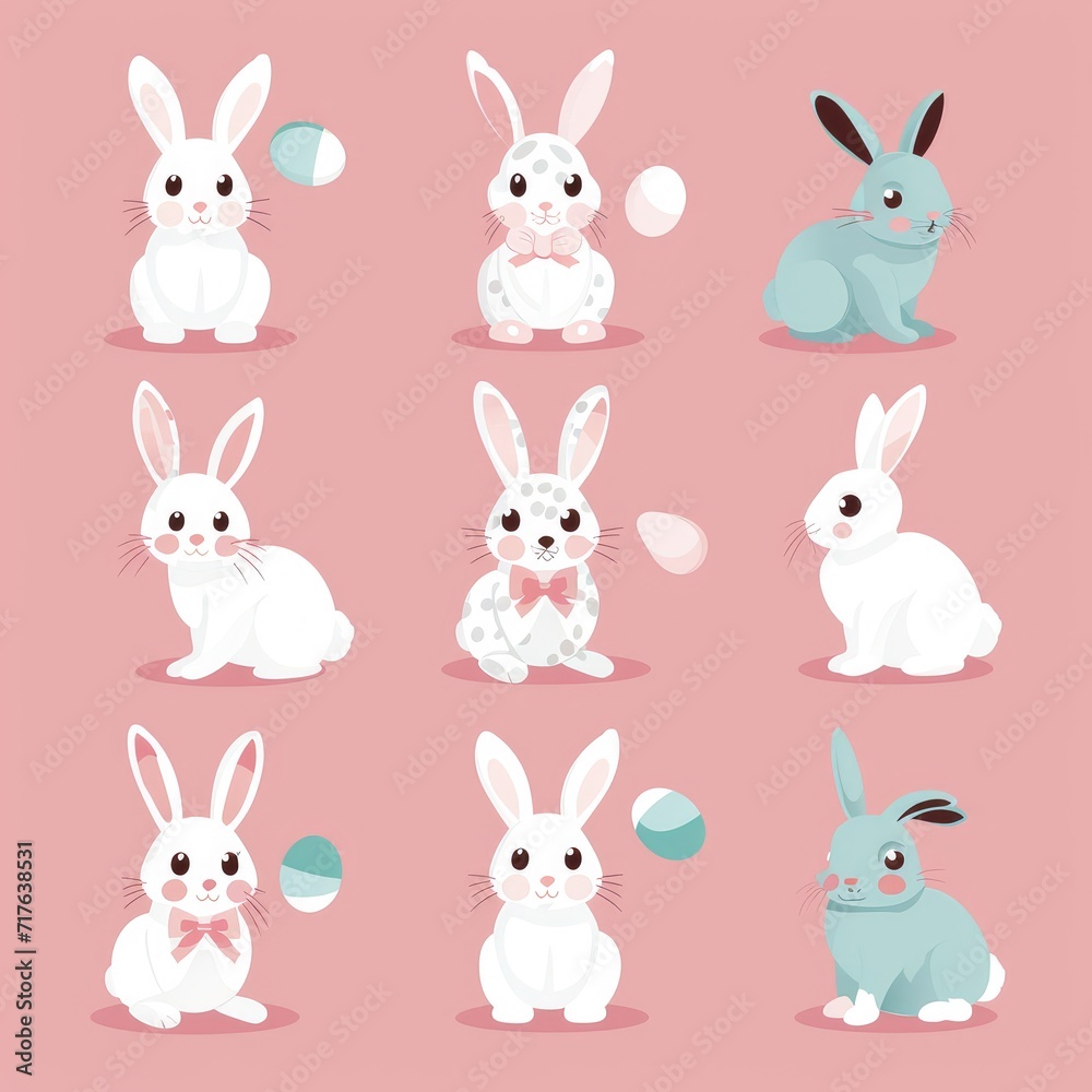 set of rabbits set of rabbits