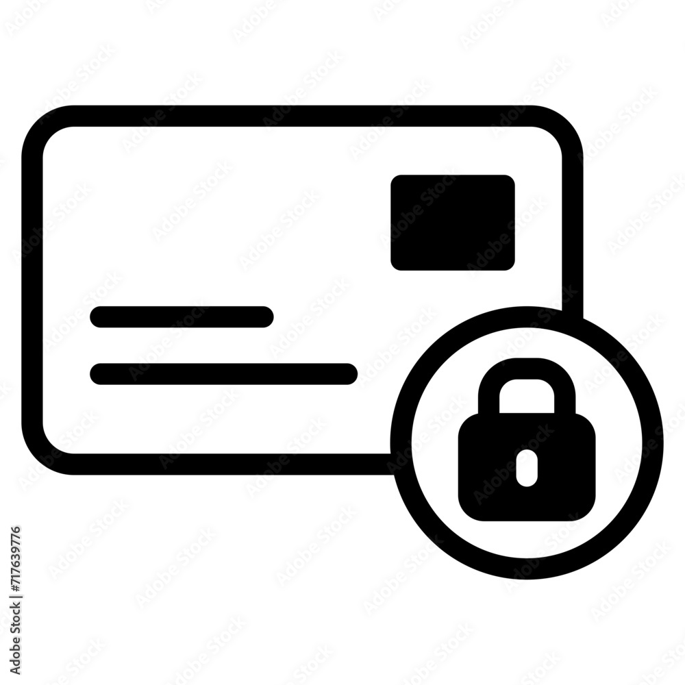 credit card with padlock security credit card with padlock security