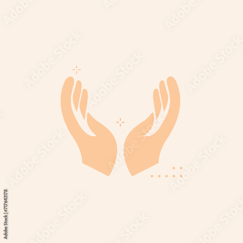 Pray icon vector. Hands folded in prayer line icon. Outline hands folded in prayer vector icon. Designed
