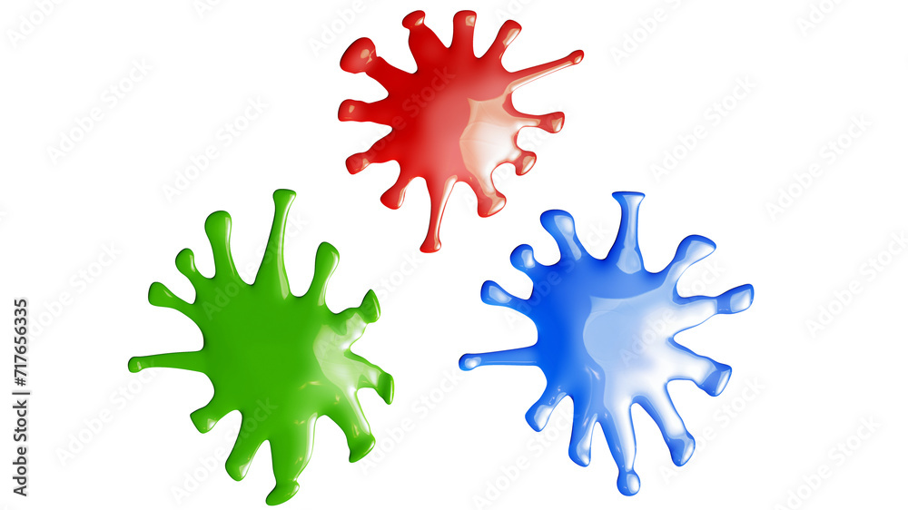3D illustration of a blot of bright liquid on a transparent background in PNG format. 3D illustration of a blot of bright liquid on a transparent background in PNG format.