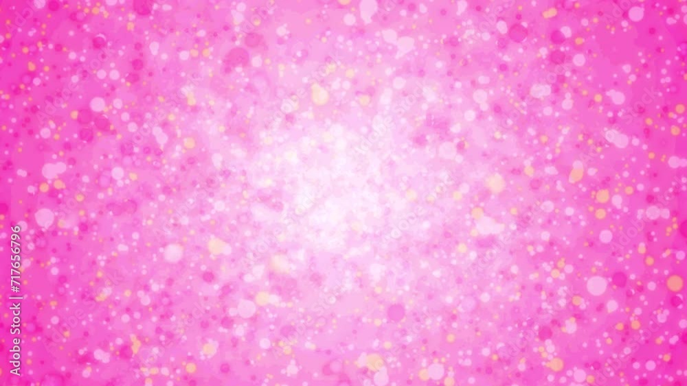 4K motion loop pink background of shiny particles gushing out one after another. 4K motion loop pink background of shiny particles gushing out one after another.