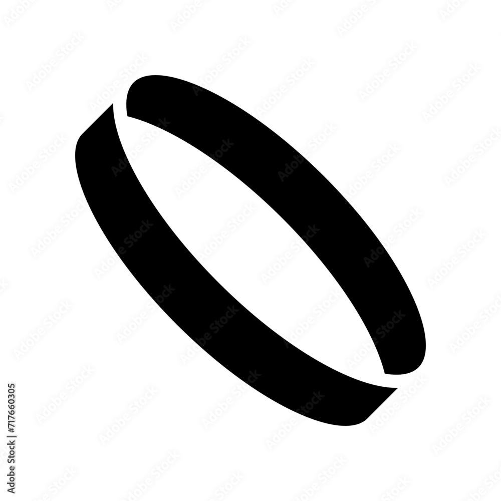 Abstract Ring Icon Vector Logo Template Illustration