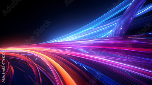 Neon speed abstract background, digital abstract background