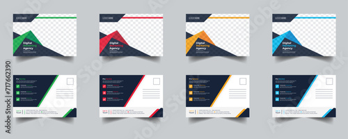 Modern Creative Corporate Post Card Template, Vector Template for Opening Invitation Editable, Professional Business Postcard Design, Event Card Design, Invitation Design, Direct Mail EDDM Template