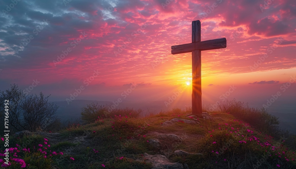 Sunset Cross Generative AI Sunset Cross Generative AI