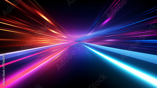 Neon speed abstract background, digital abstract background