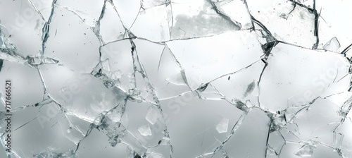 Abstract broken glass texture background. Generative AI technology.