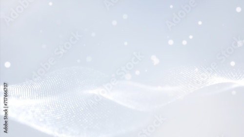 White smooth wave Abstract Background with Flowing Lines and Digital Texture for Business and Technology Concept Design.