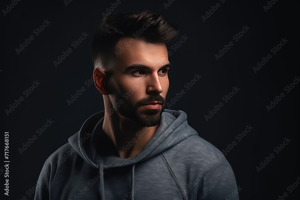 confident and attractive male model photoshoot