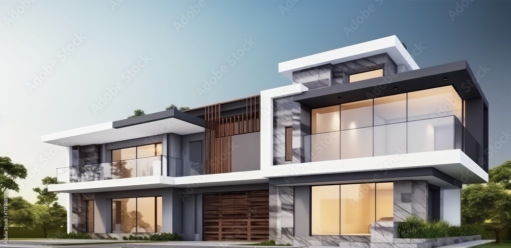 modern residential palace a 3d dream home